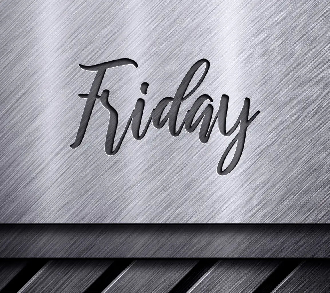 Cursive Friday SVG Design SVG