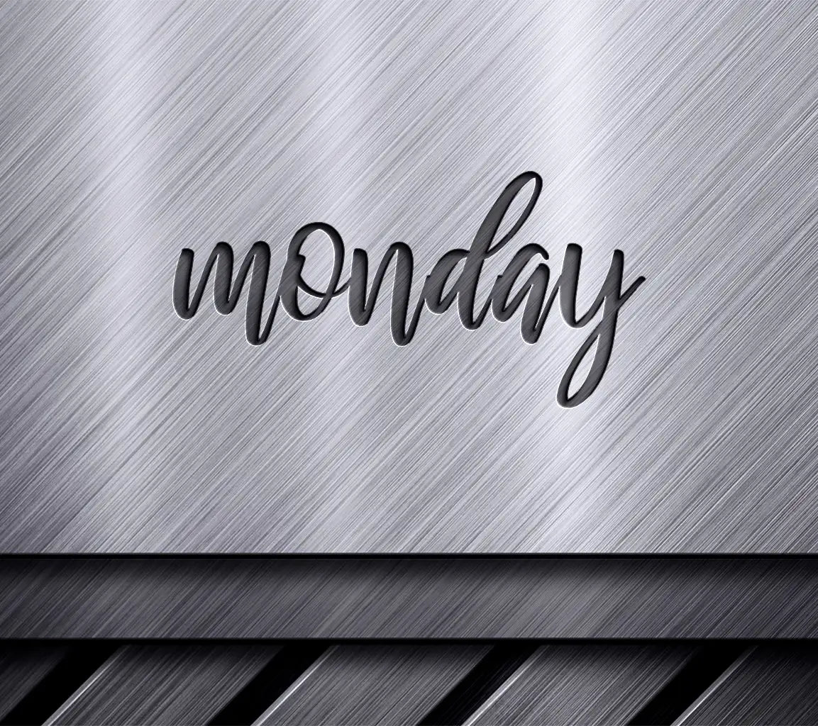 Cursive Monday SVG Design SVG