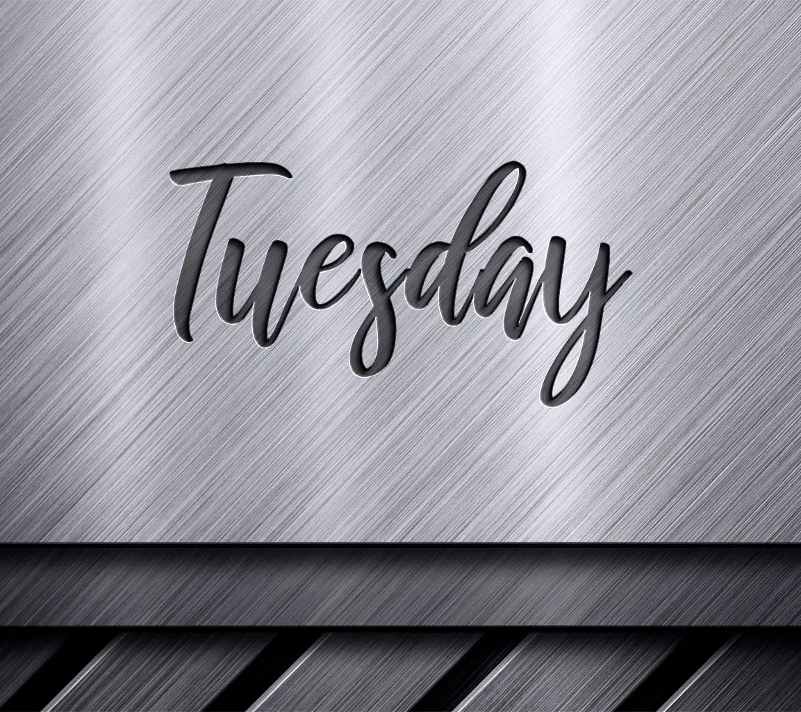 Cursive Tuesday SVG Design SVG