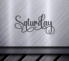 Cursive Saturday SVG Design SVG