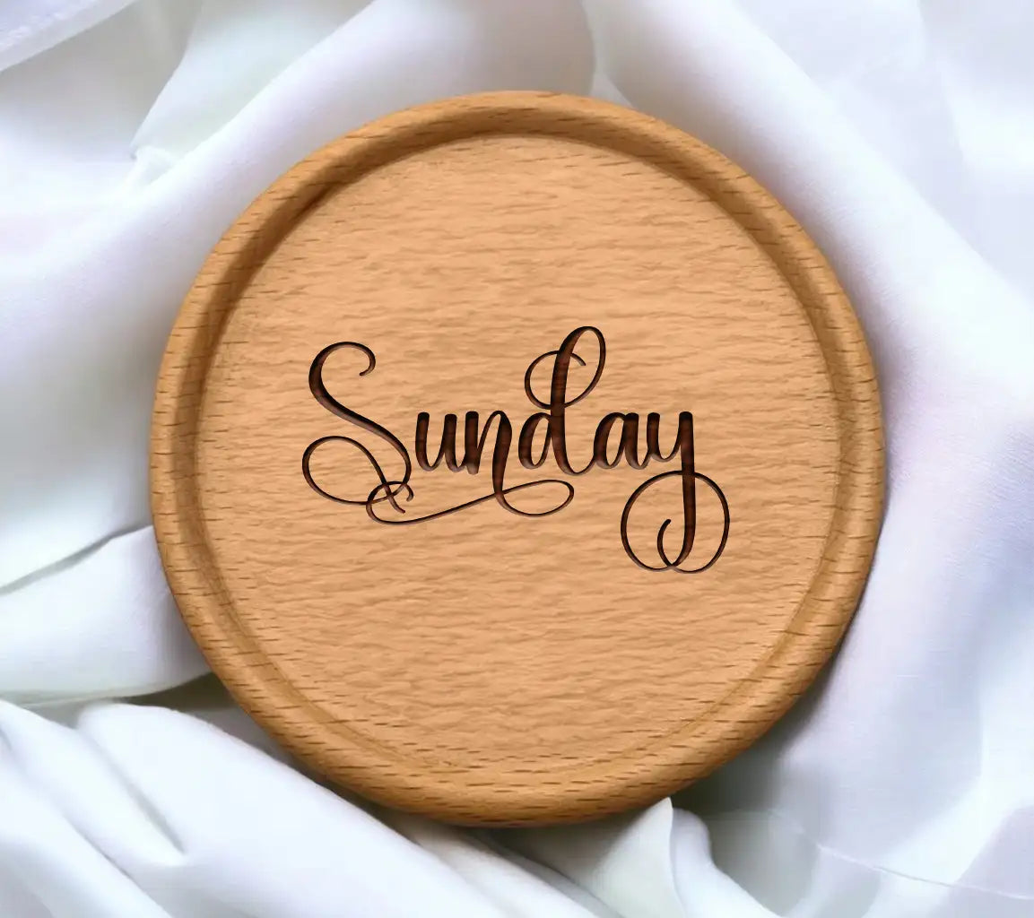 Cursive Sunday SVG Design SVG