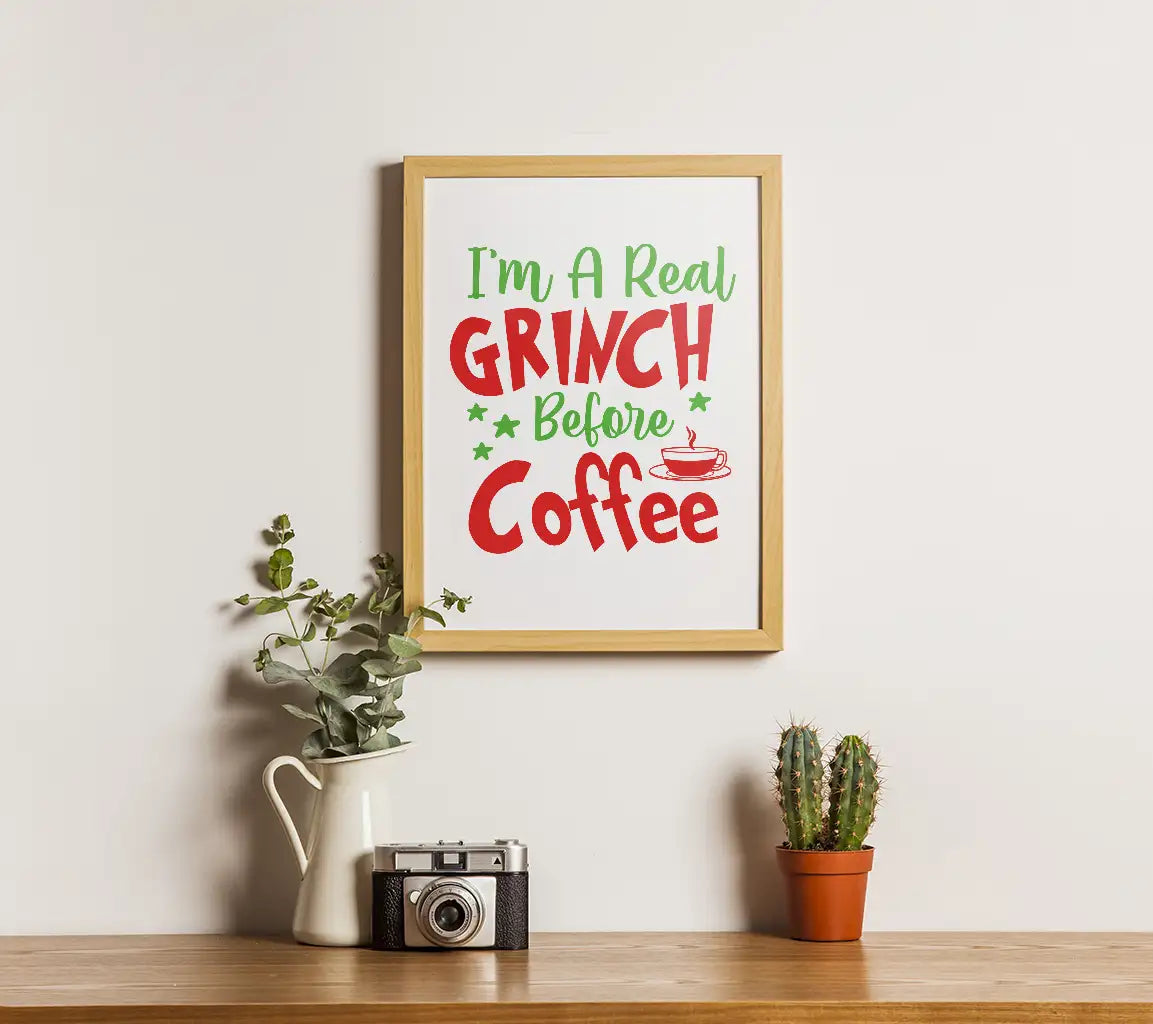 Grinch Before Coffee SVG  SVG