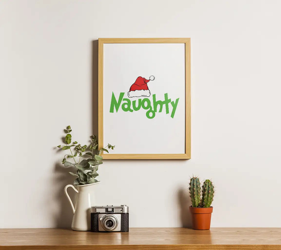 Naughty Santa Hat SVG Design SVG