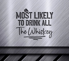 Santa Whiskey Drinker SVG SVG