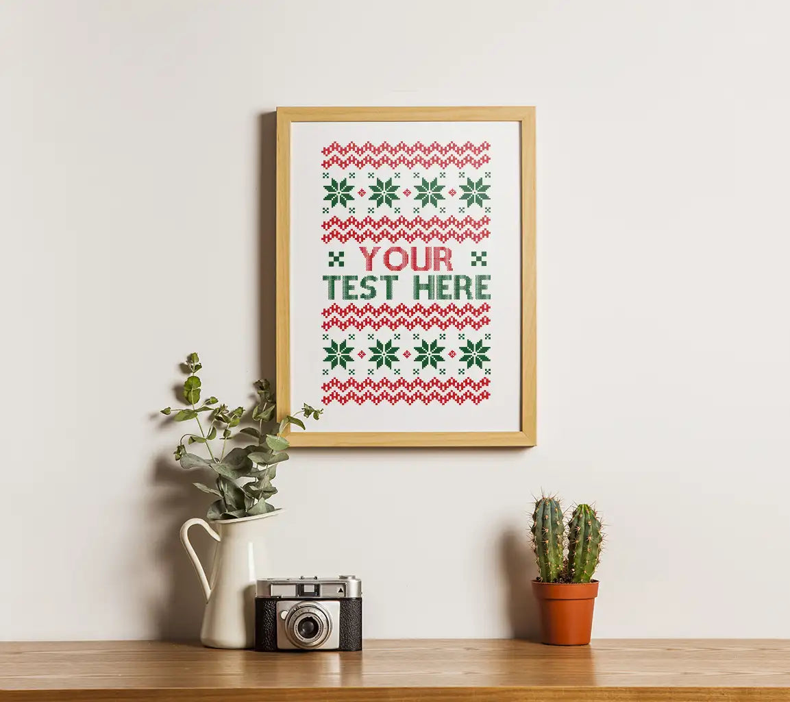 Customizable Ugly Christmas Sweater SVG SVG