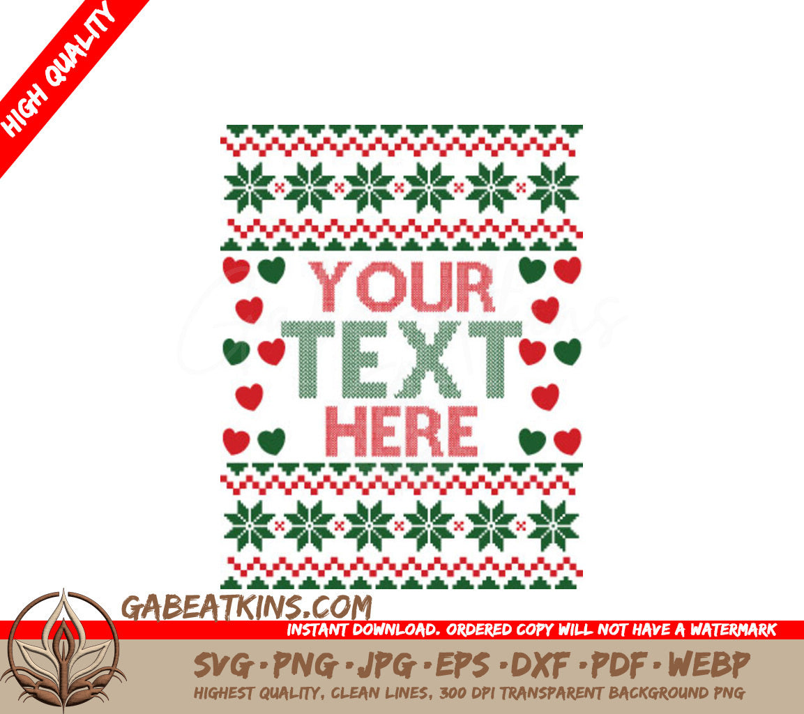 Ugly Christmas Sweater SVG  SVG