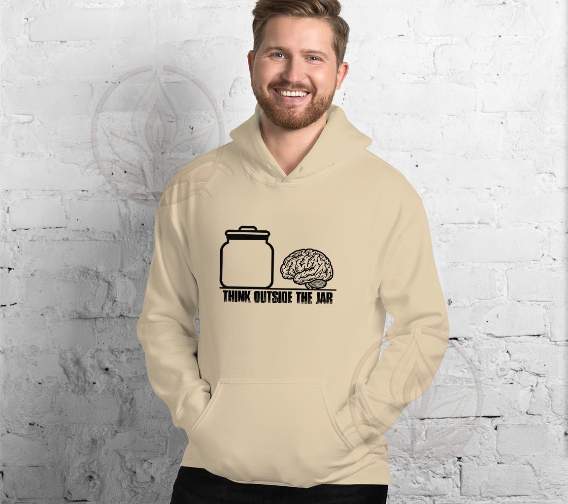 Think Outside The Jar Hoodie, Perfect Hoodie For Dads On Fathers Day | | Jar Hoodie, Perfect Hoodie