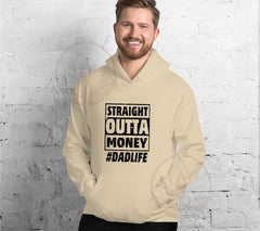 The Straight Outta Money #DadLife Hoodie, Perfect Hoodie For Dads On F | Straight Outta Money #DadLife Hoodie, Perfect Hoodie