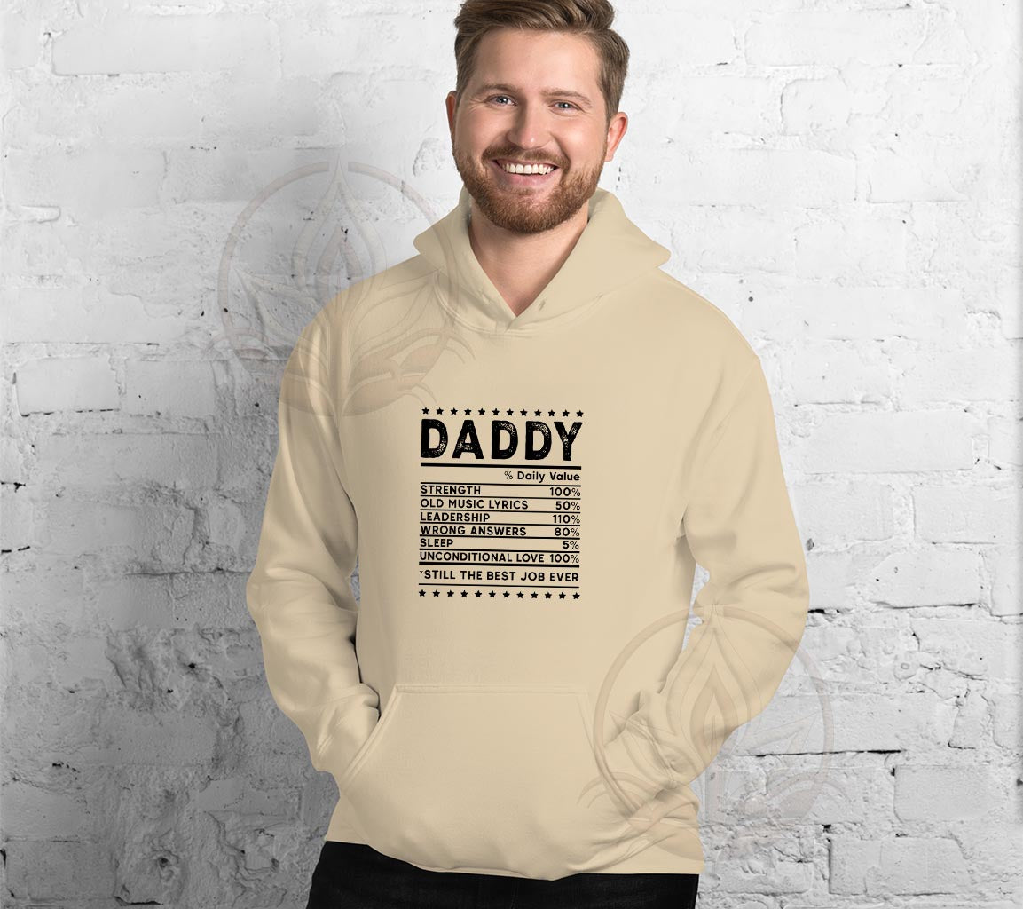 Dad Nutrition Facts Hoodie, Perfect Hoodie For Dads On Fathers Day | F | Dad Nutrition Facts Hoodie, Perfect Hoodie