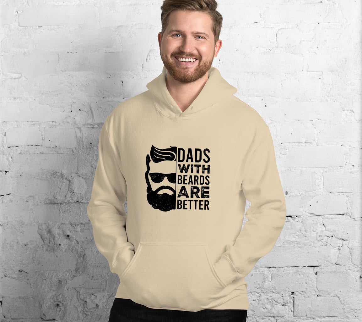 Dads With Beards Are Better Hoodie | Perfect Gift For Fathers Day | Ho | Perfect Gift