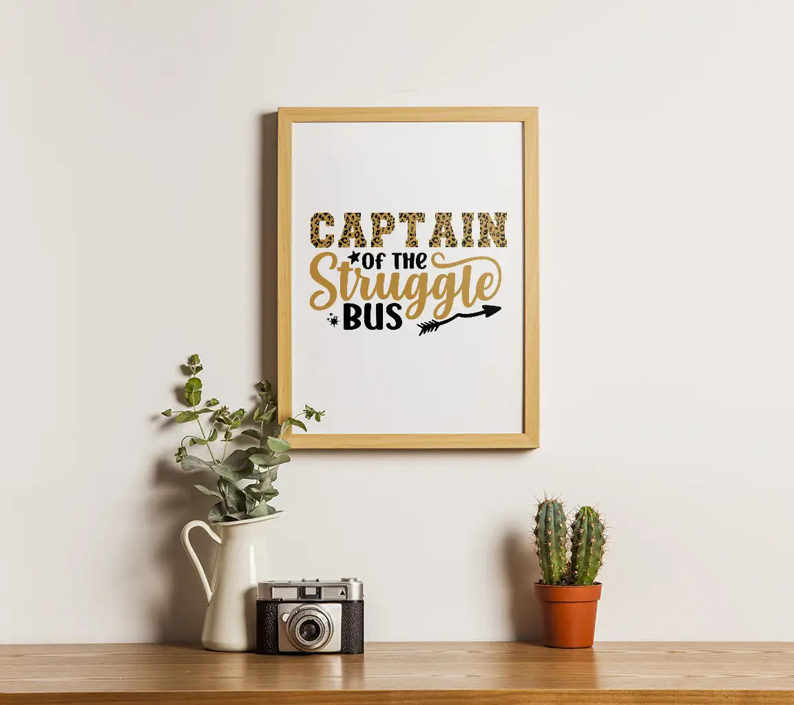 Captain Struggle Bus Leopard SVG SVG