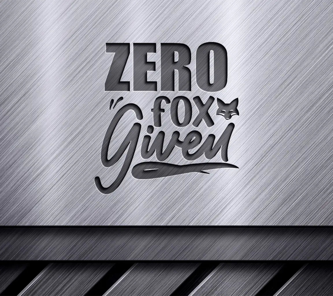 Zero Fox Given SVG Design SVG