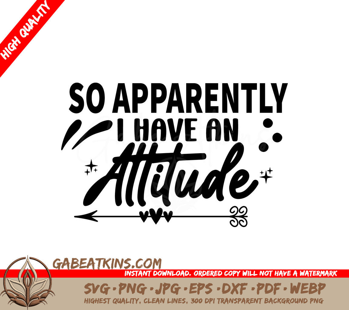 Sarcastic Attitude SVG Design SVG