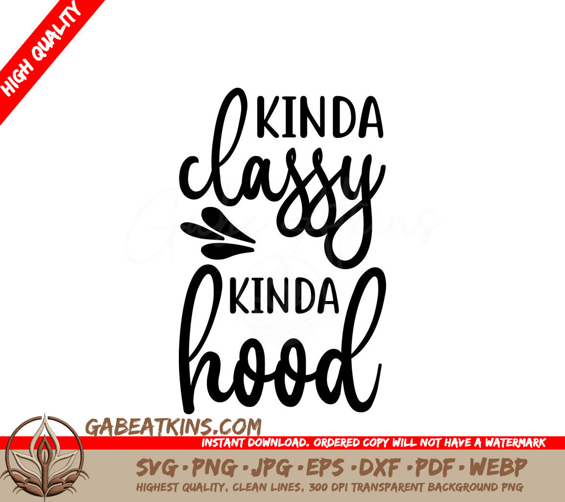 Classy Hood SVG Design SVG