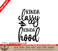 Classy Hood SVG Design SVG