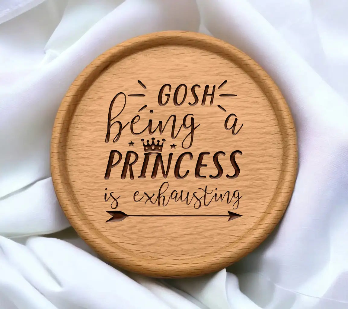 Princess Is Exhausting SVG - Sassy Quote Design SVG