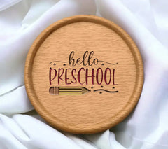 Hello Preschool Pencil SVG Cut File SVG