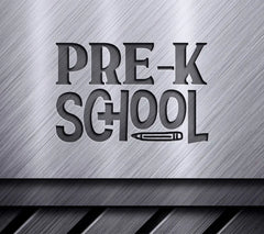 Pink & Gray Pre-K School Design SVG Design SVG