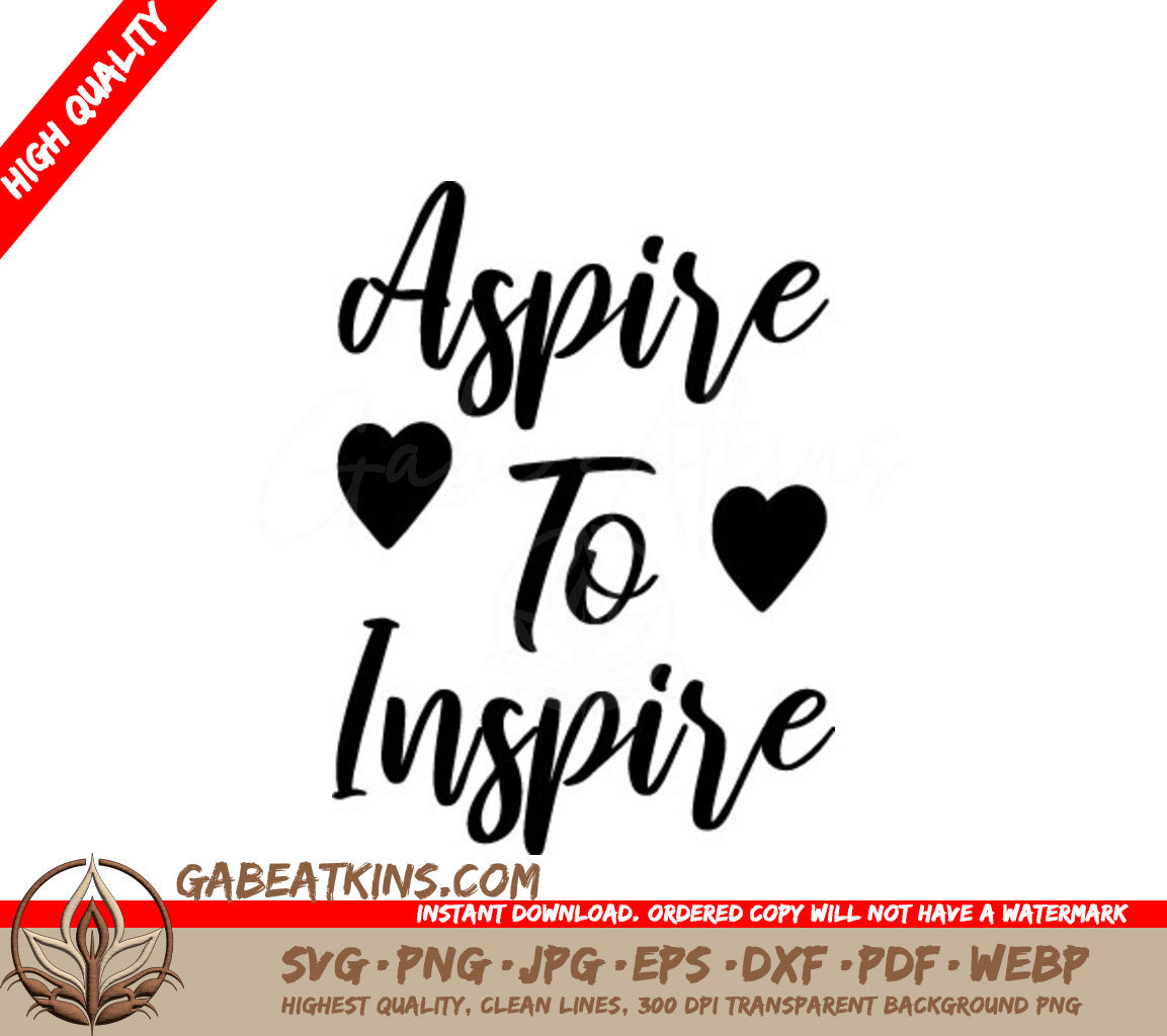 Inspiring Heart SVG Design SVG