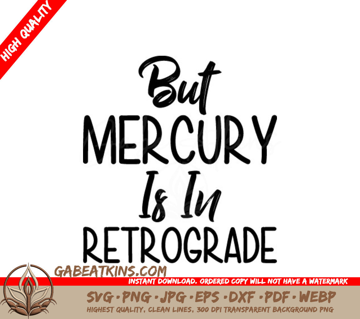 Mercury Retrograde SVG Design SVG