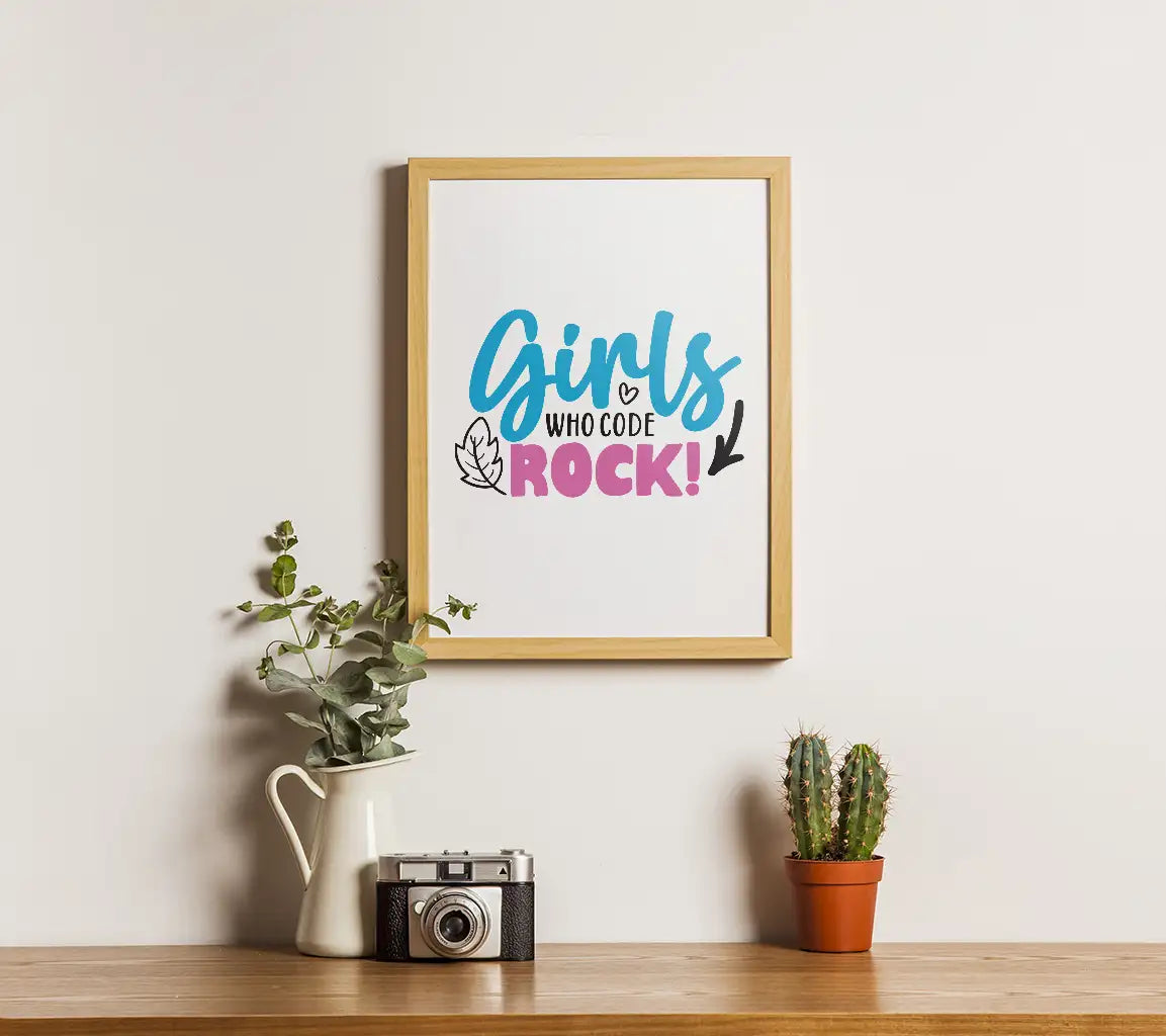 Girls Who Code Rock SVG SVG