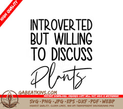 Introverted Plant Enthusiast SVG SVG