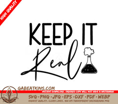 Keep It Real Science SVG SVG