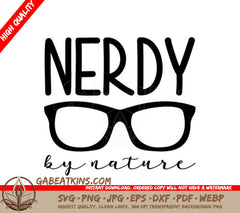 Nerdy By Nature Glasses SVG SVG