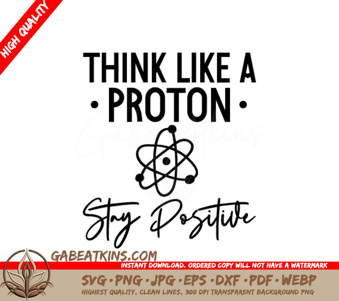 Think Like A Proton SVG SVG