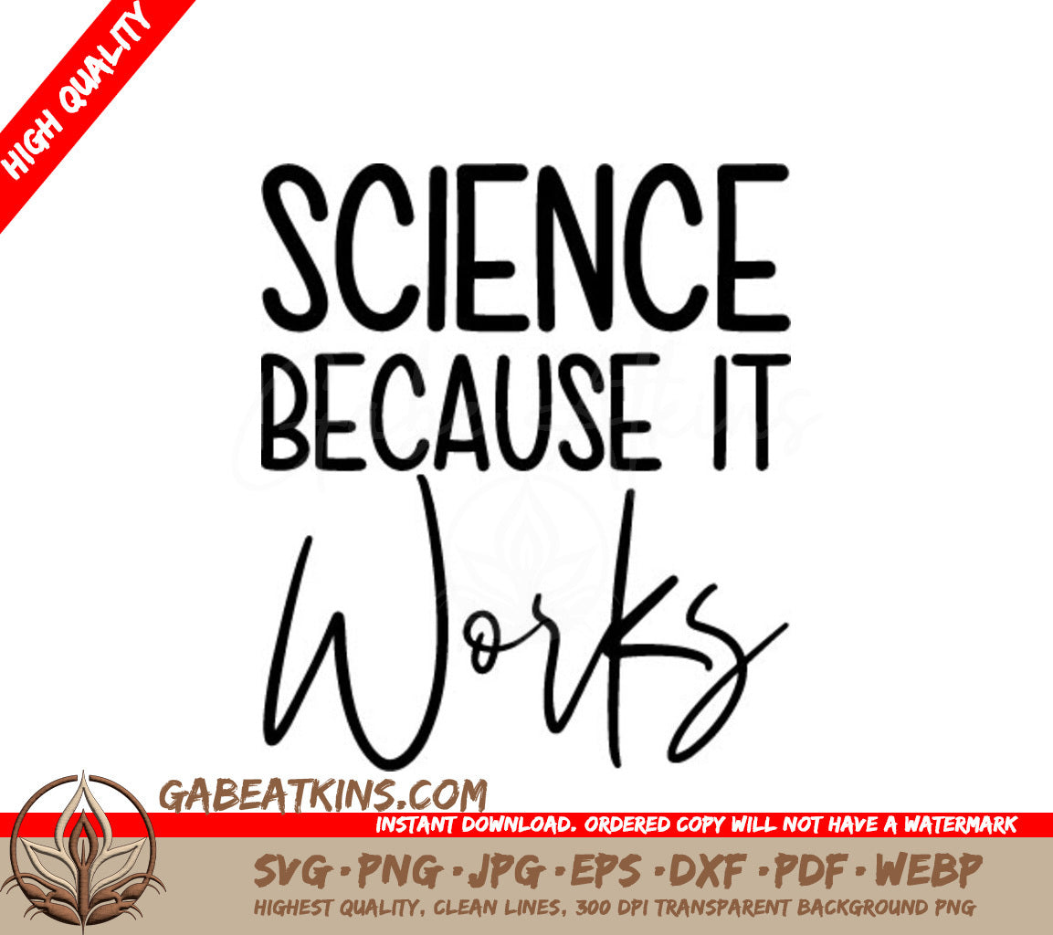 Science Works SVG Design SVG