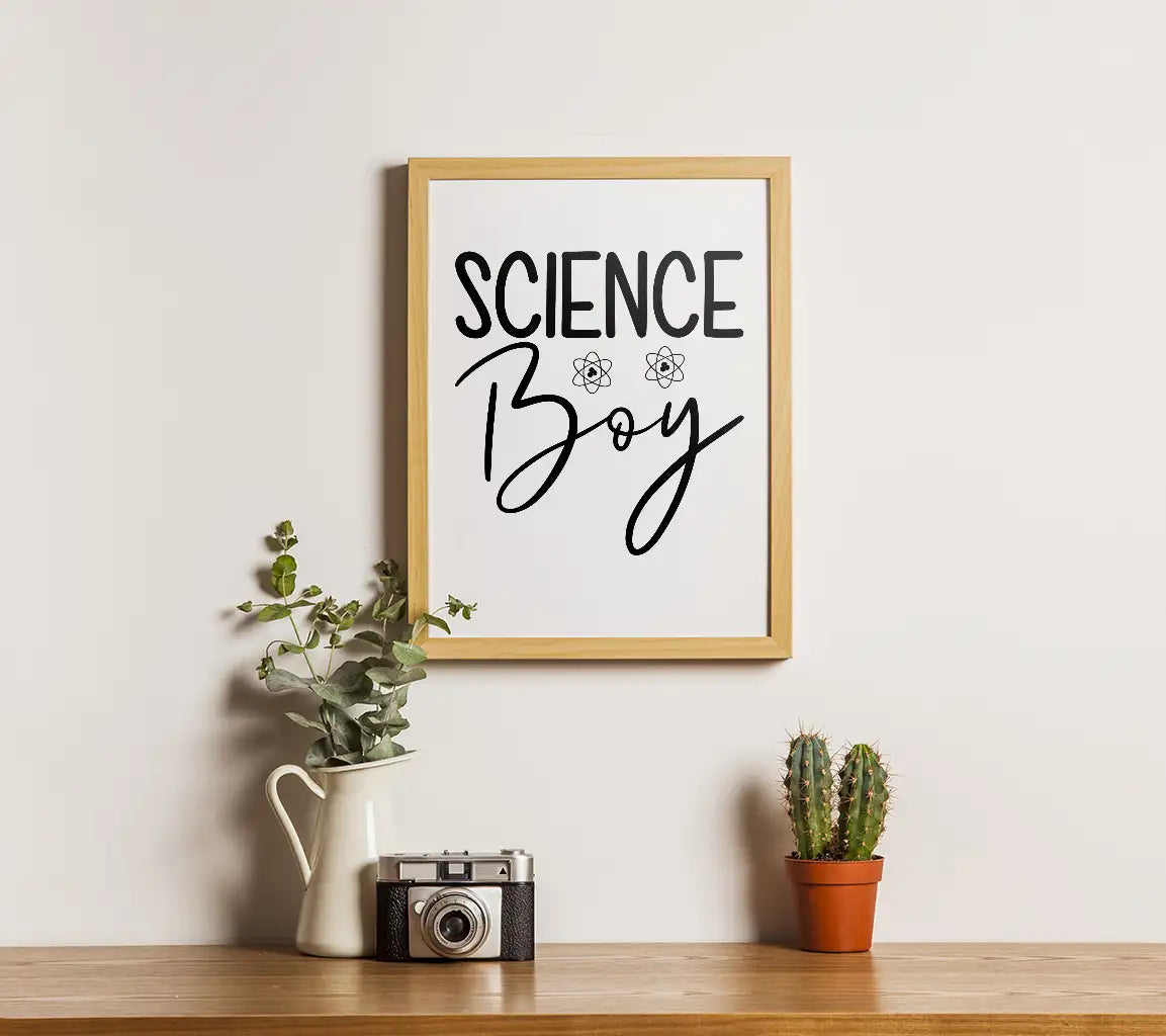 Science Boy Atom Design SVG SVG