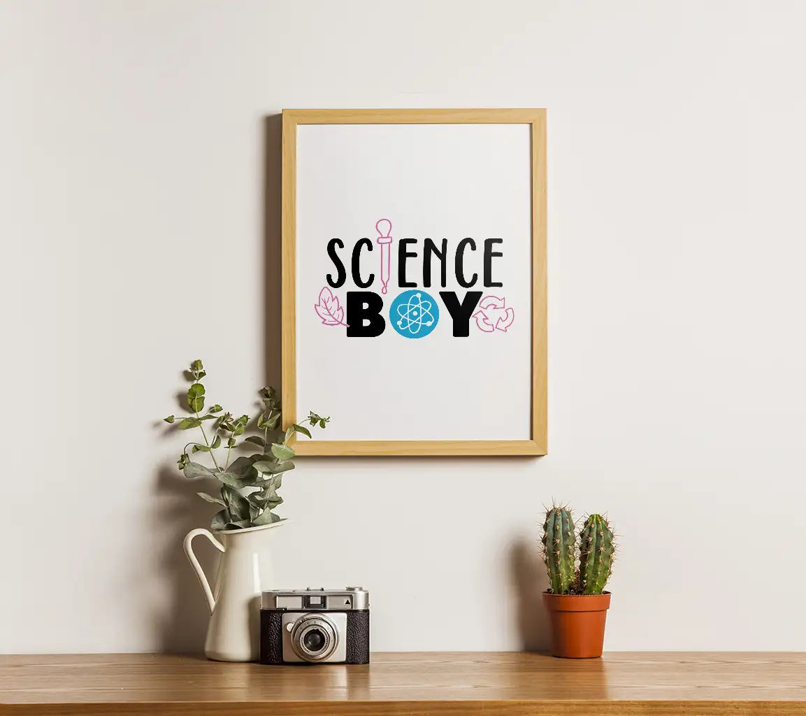 Science Boy Atom SVG Design SVG