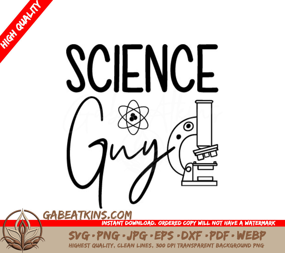 Science Guy Microscope SVG SVG