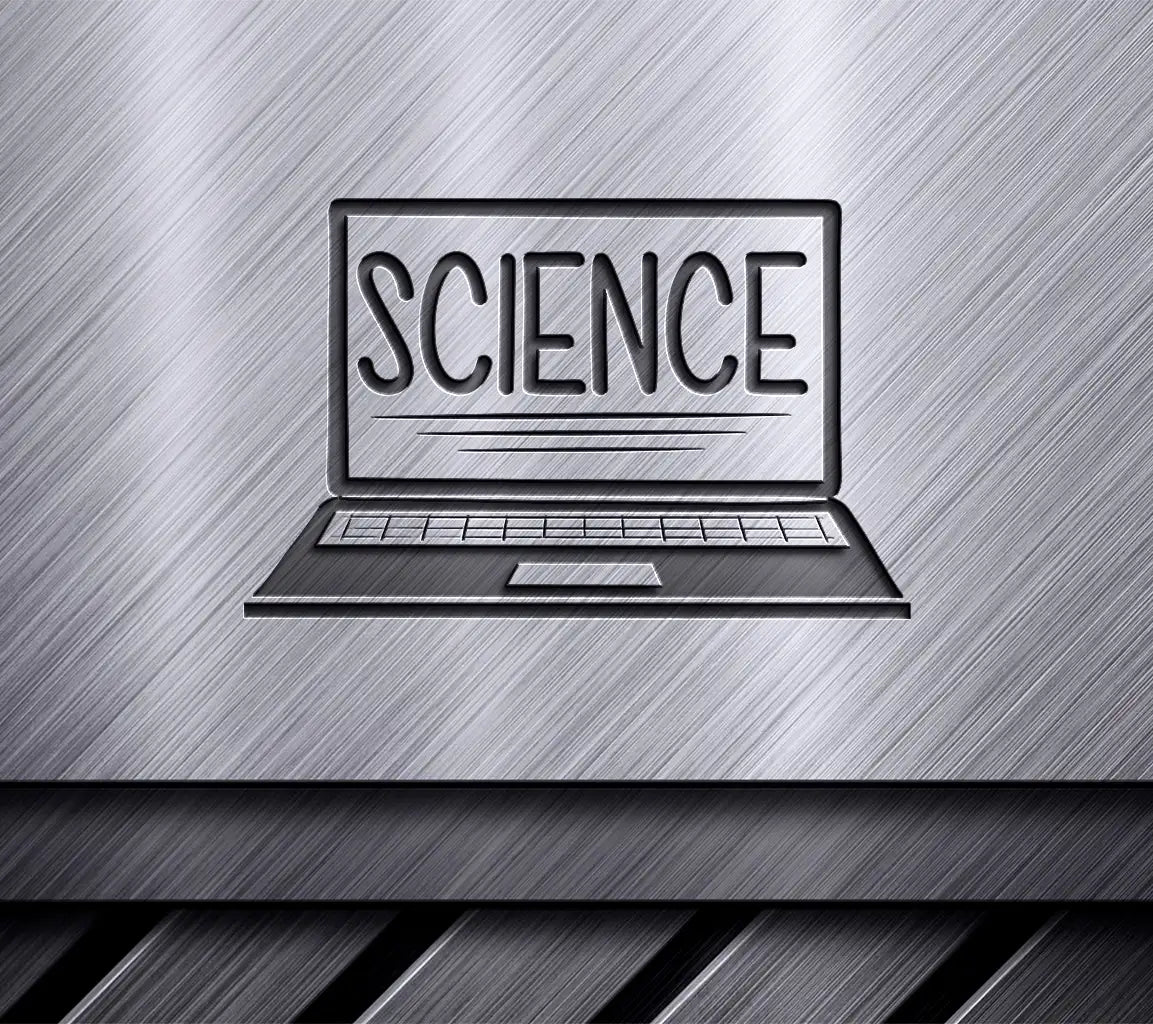 Science Laptop SVG Drawing SVG