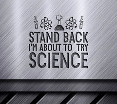 Science Try SVG Poster SVG