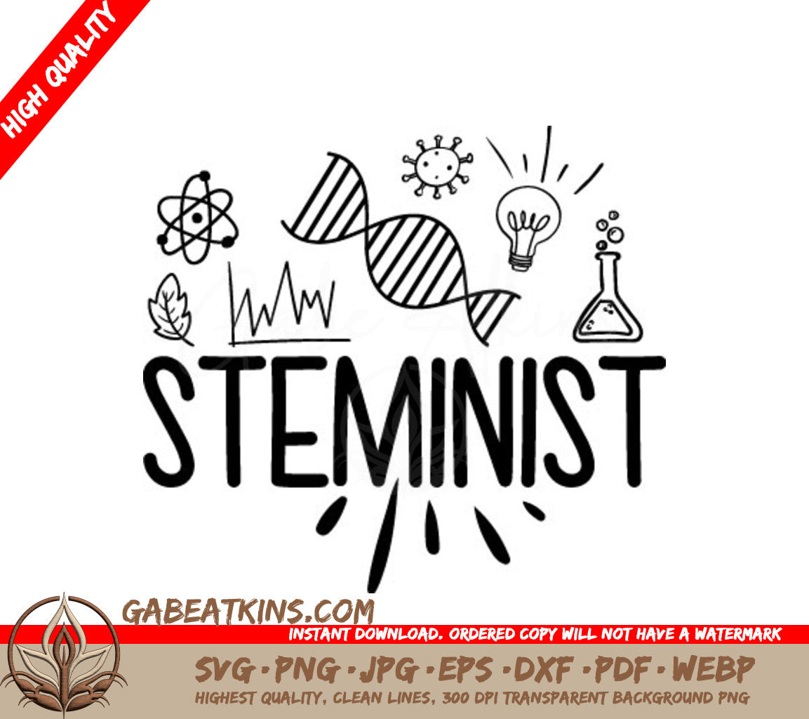 Stem Scientist SVG Illustration SVG