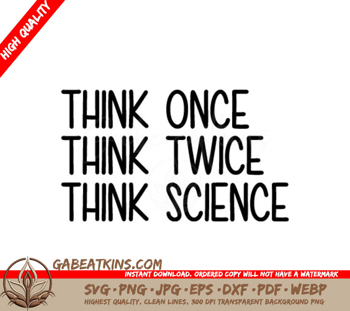 Think Science SVG Design SVG