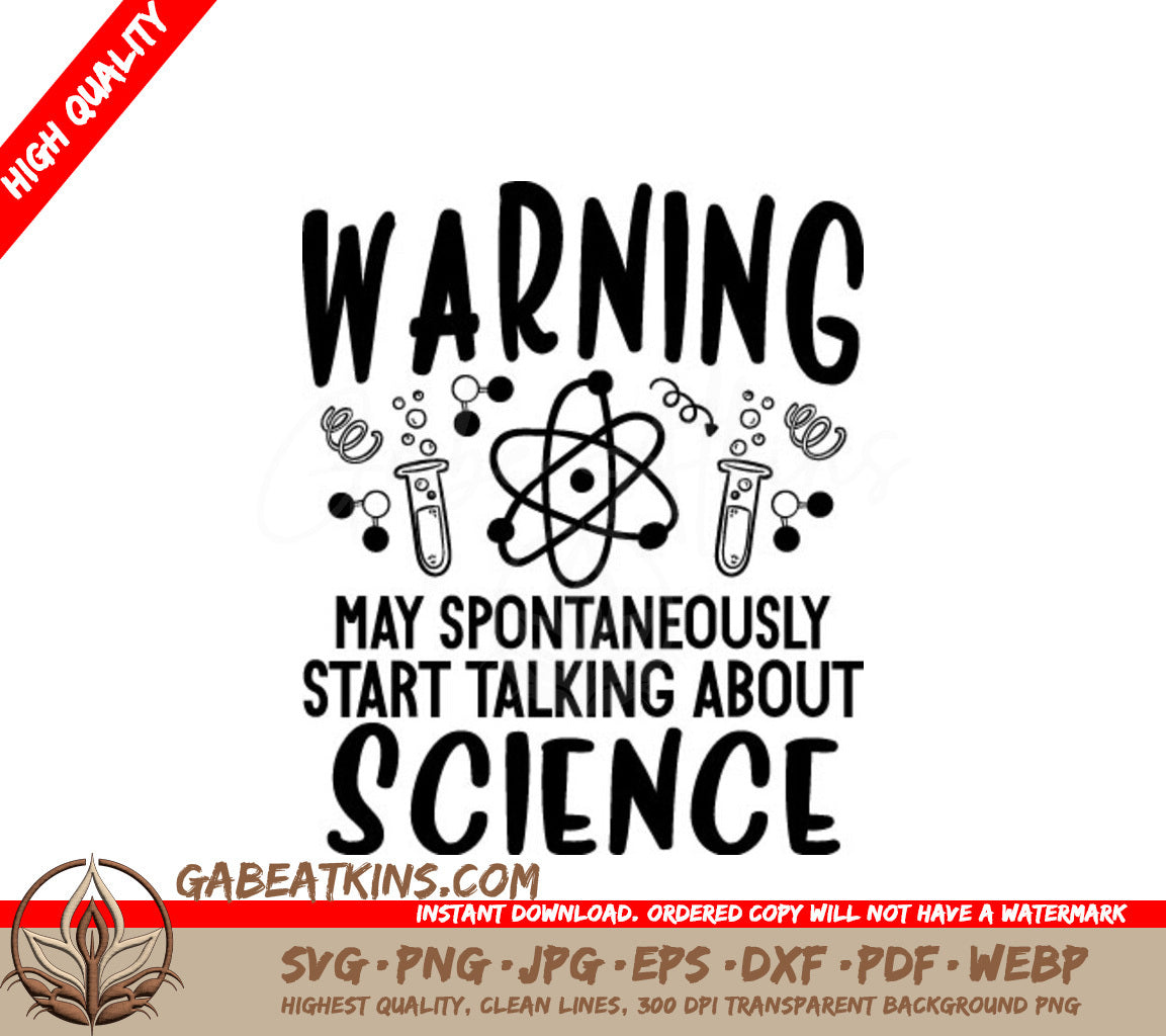 Science Talk Warning SVG SVG