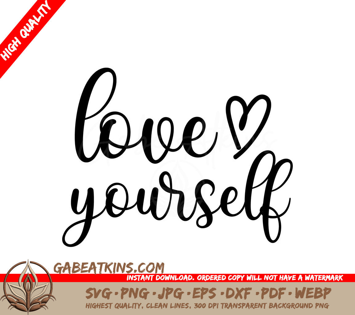  Love Yourself SVG SVG