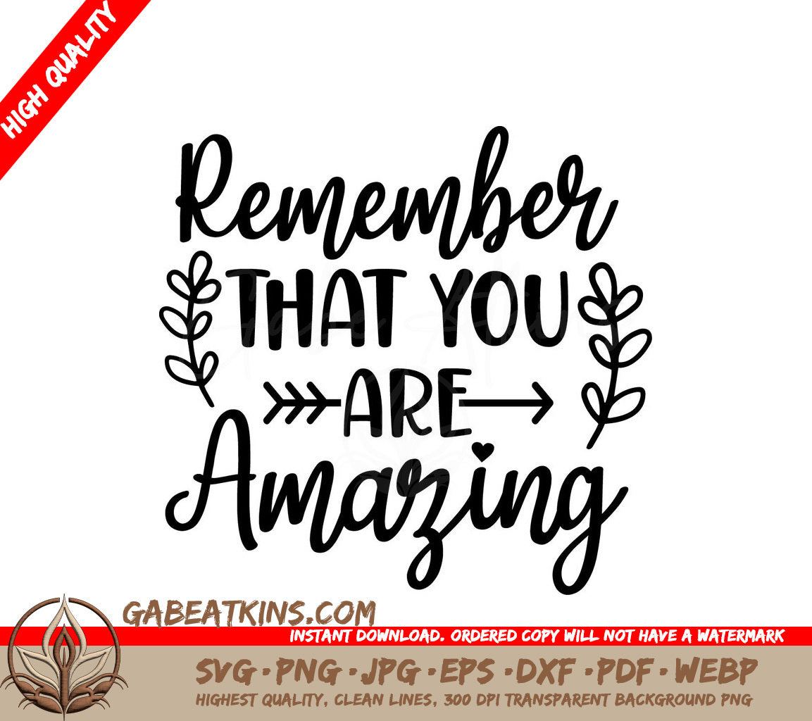 Amazing You Self-Love SVG SVG