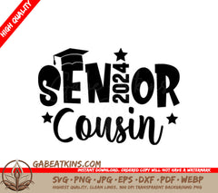 Senior Cousin Graduation Cap SVG SVG