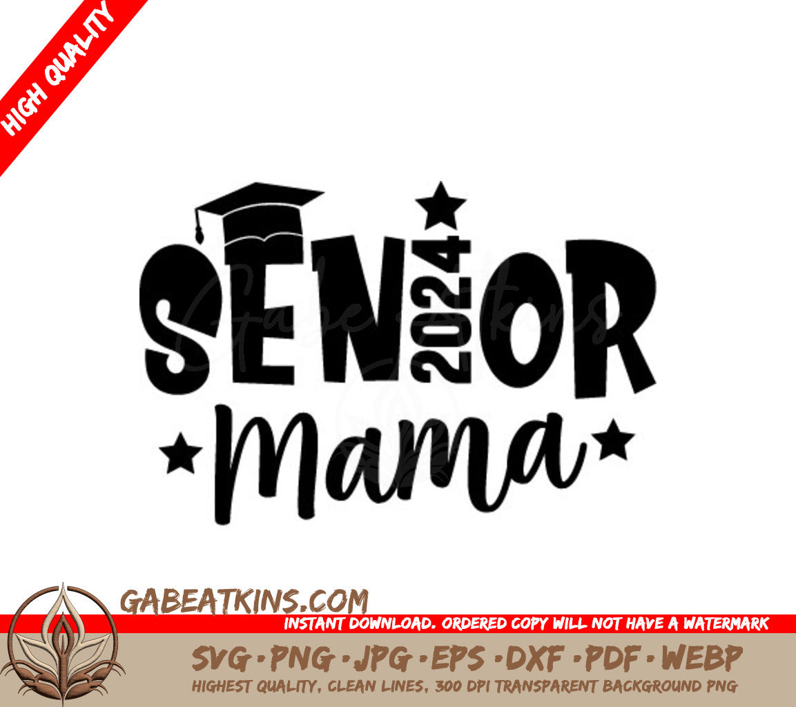 Senior Mama Graduation Cap SVG SVG