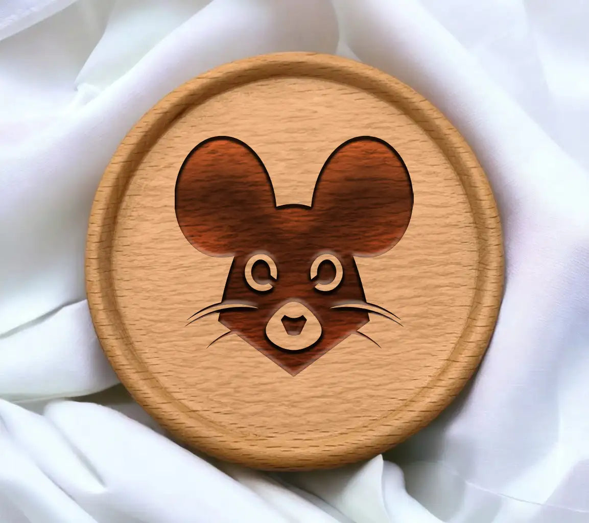  Mouse Face SVG - Shadowy Rodent Illustration SVG