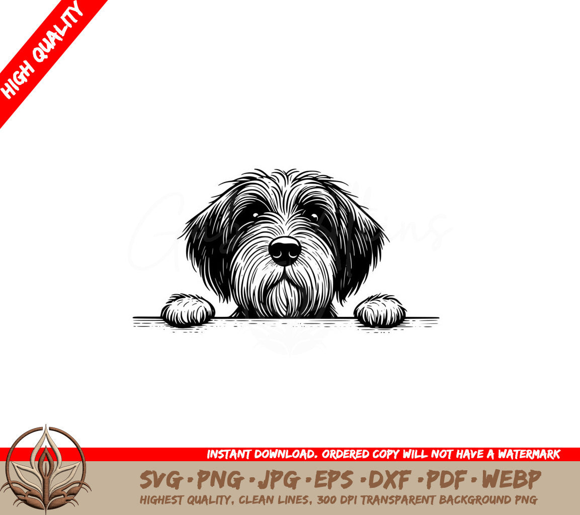 Shaggy Fur Griffon SVG Cut File - Digital Download 
