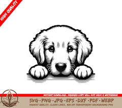 Shaggy Golden Retriever SVG