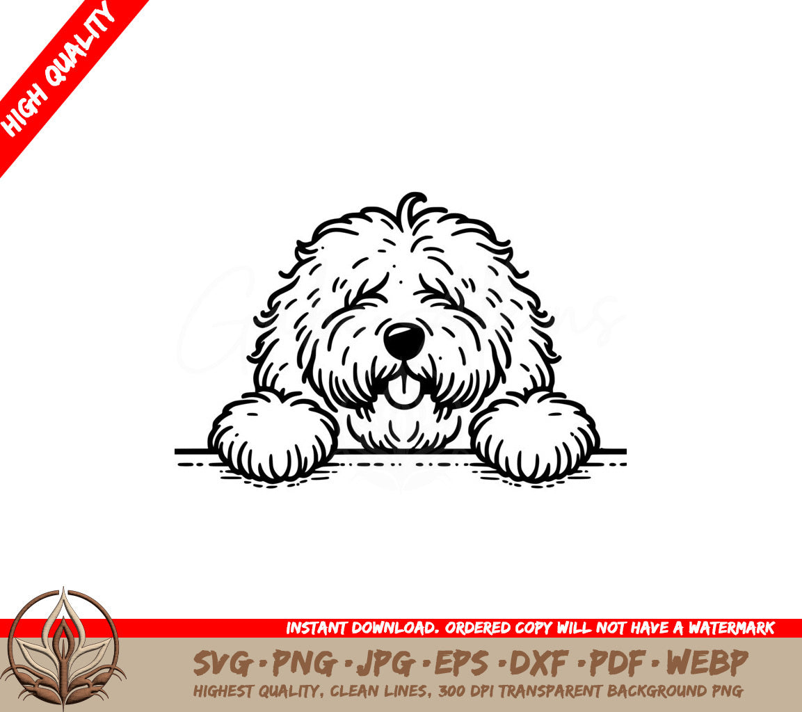 Shaggy Komondor SVG PNG JPG AI PDF DXF EPS and WebP Digital Download 
