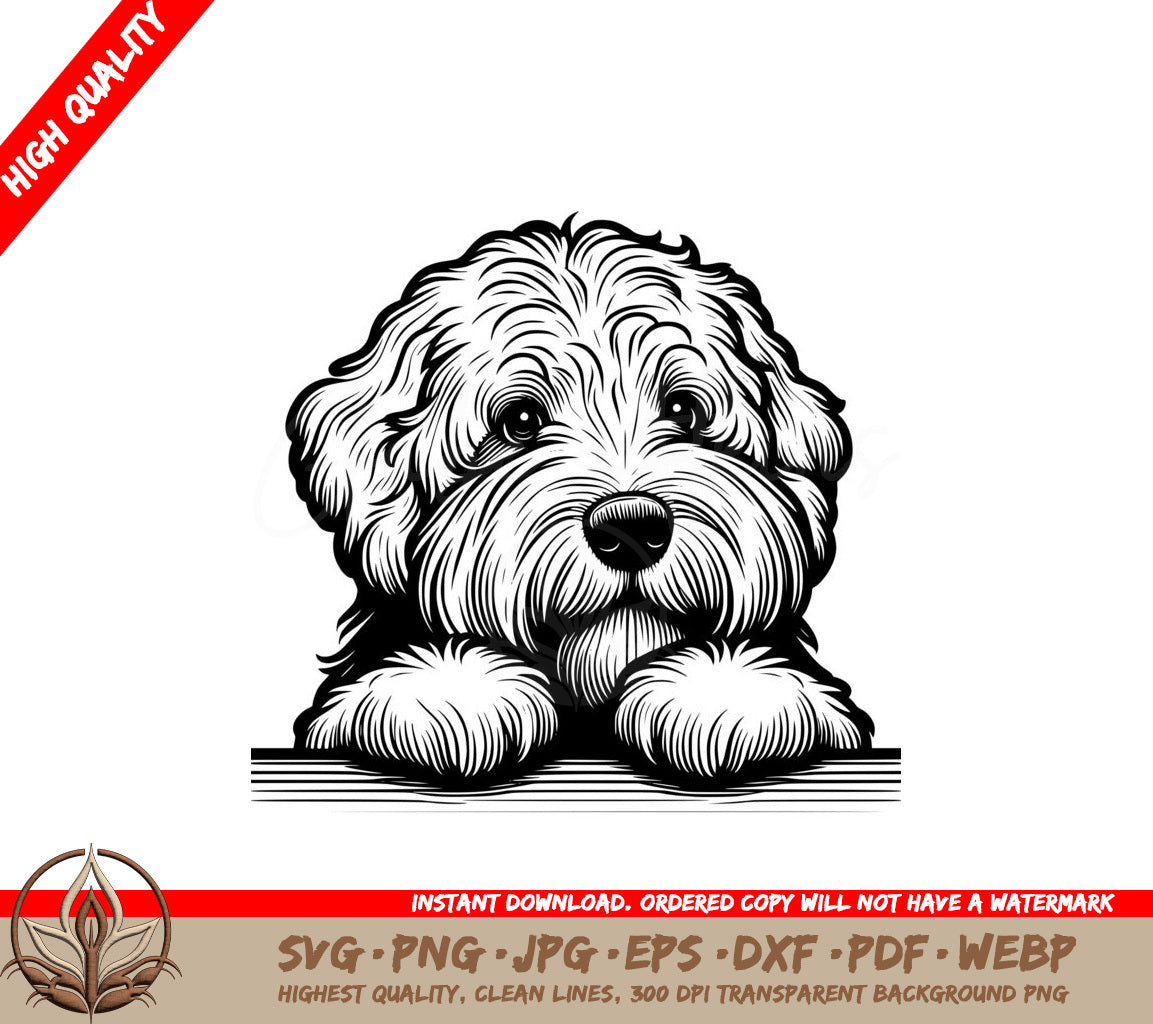 Shaggy Old English Sheepdog SVG