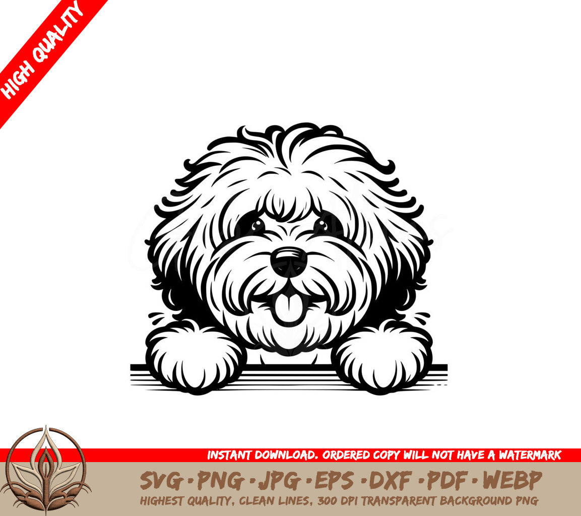 Shaggy Portuguese Waterdog SVG Cut File