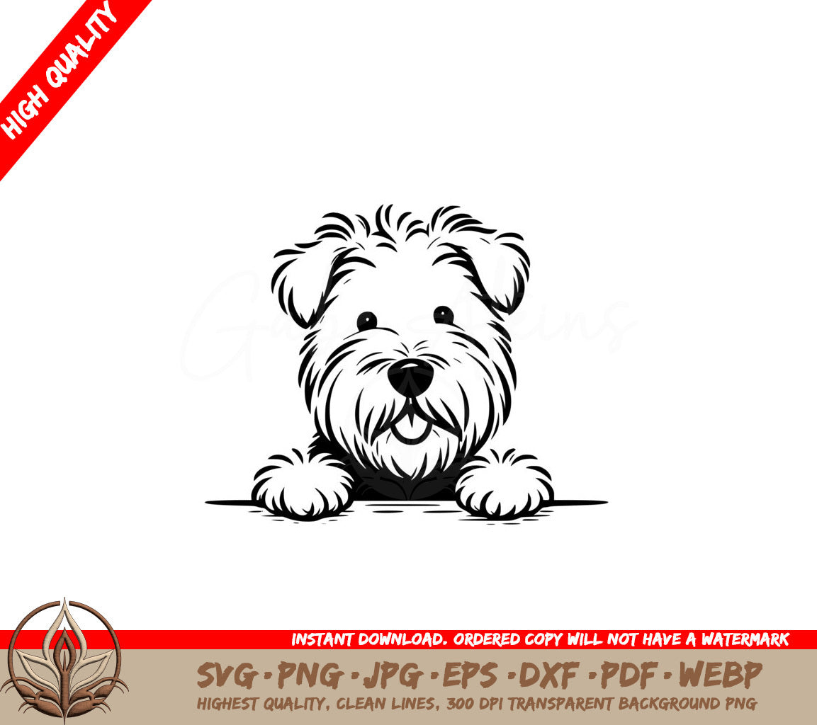 Shaggy Wheaten Terrier SVG Cut File Design for Cricut Silhouette  More Digital Download