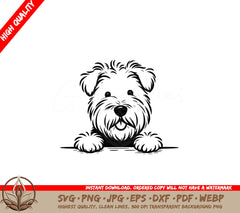 Shaggy Wheaten Terrier SVG Cut File Design for Cricut Silhouette  More Digital Download